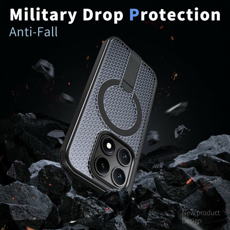 Hülle Xiaomi 17 Magnetische Gitterstruktur Mit Ständer