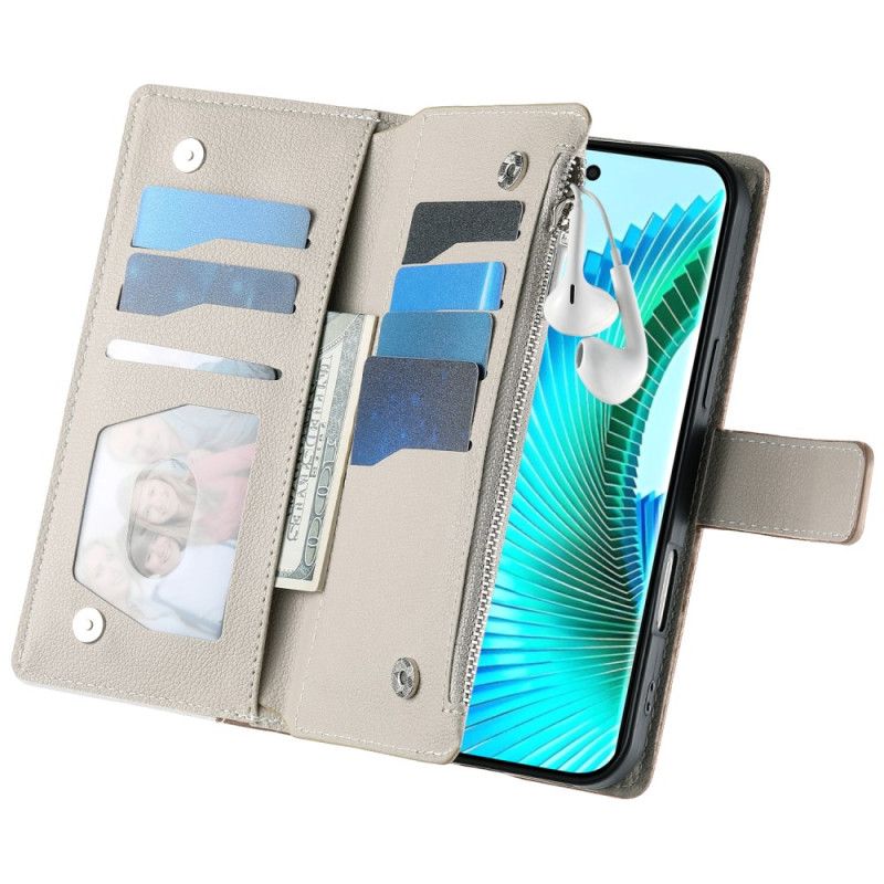 Lederhüllen Für Xiaomi 17 Zweifarbig Mit Riemen