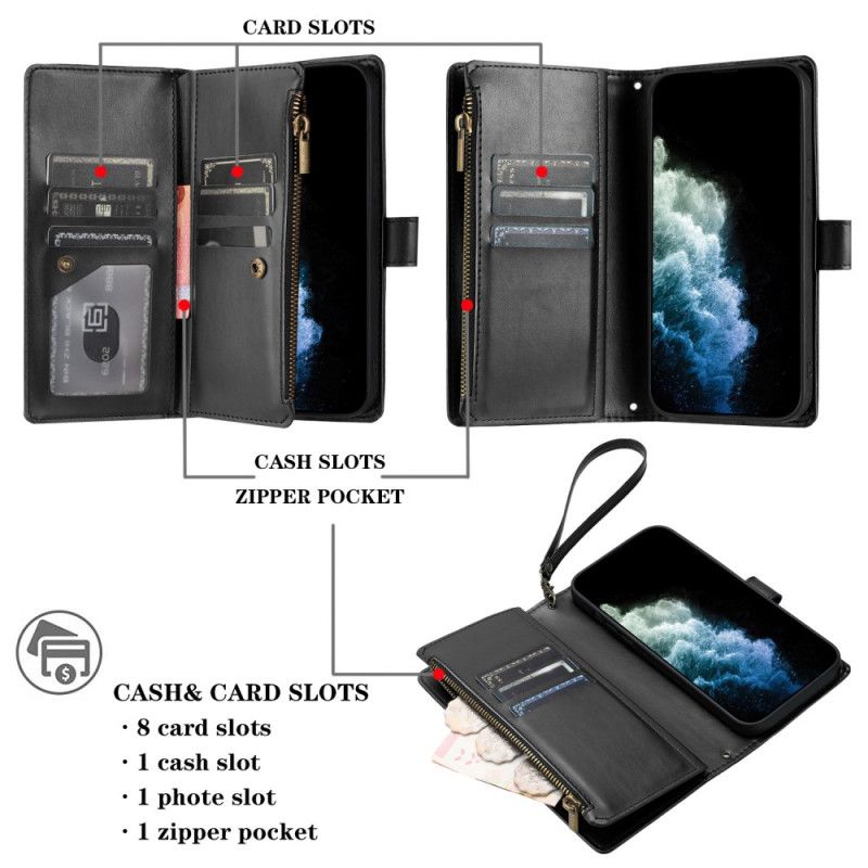 Lederhüllen Xiaomi 17 Geldbörse Mit Riemen