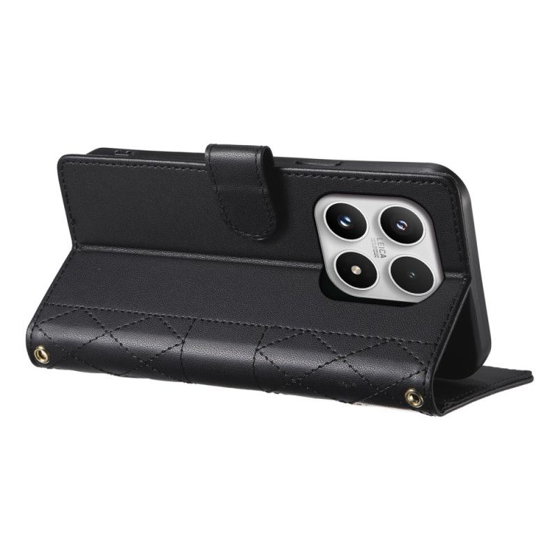 Lederhüllen Xiaomi 17 Gesteppt Mit Riemen