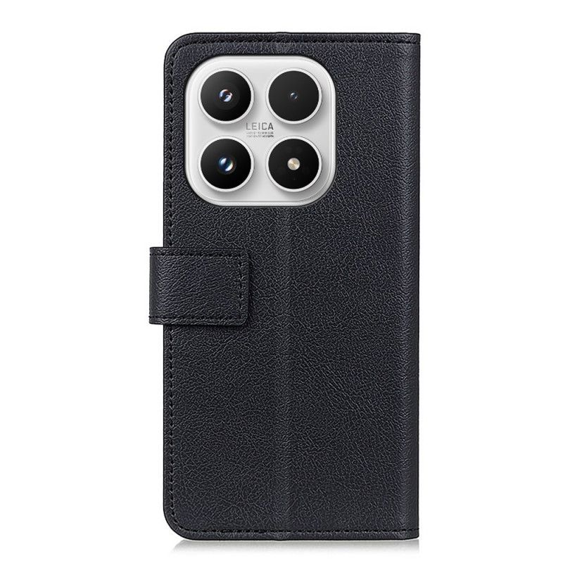 Lederhüllen Xiaomi 17 Handyhülle Klassisches Schwarz