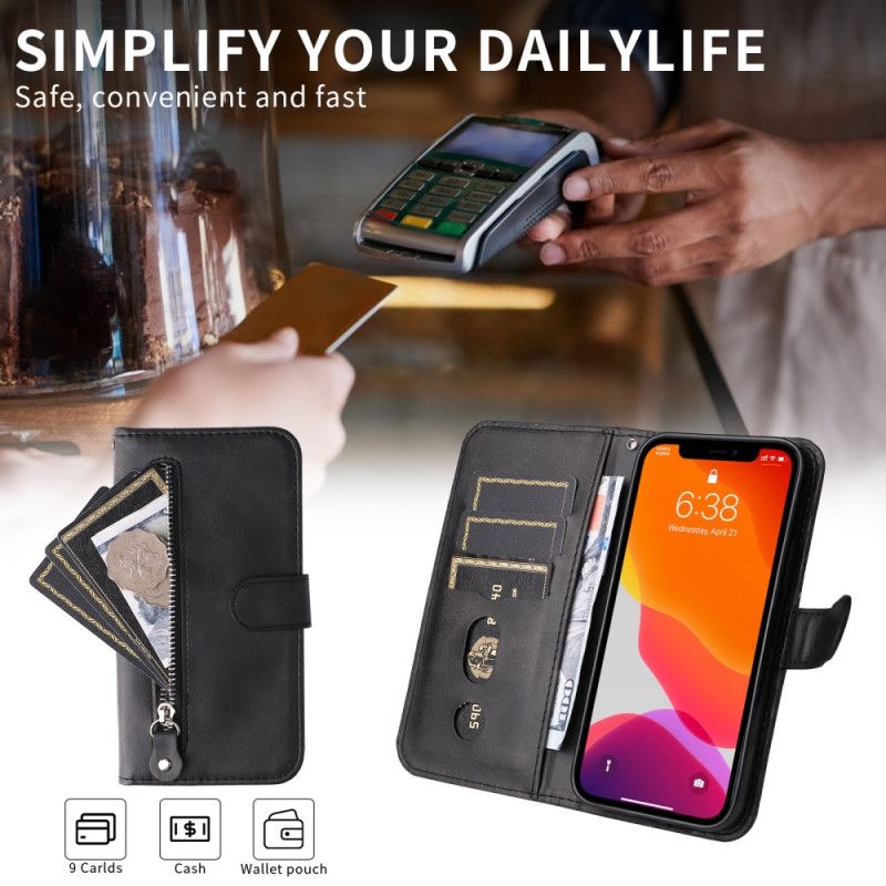 Lederhüllen Xiaomi 17 Handyhülle Reißverschlusstasche