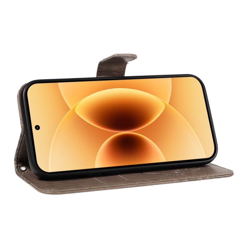 Lederhüllen Xiaomi 17 Schmetterlingsmuster