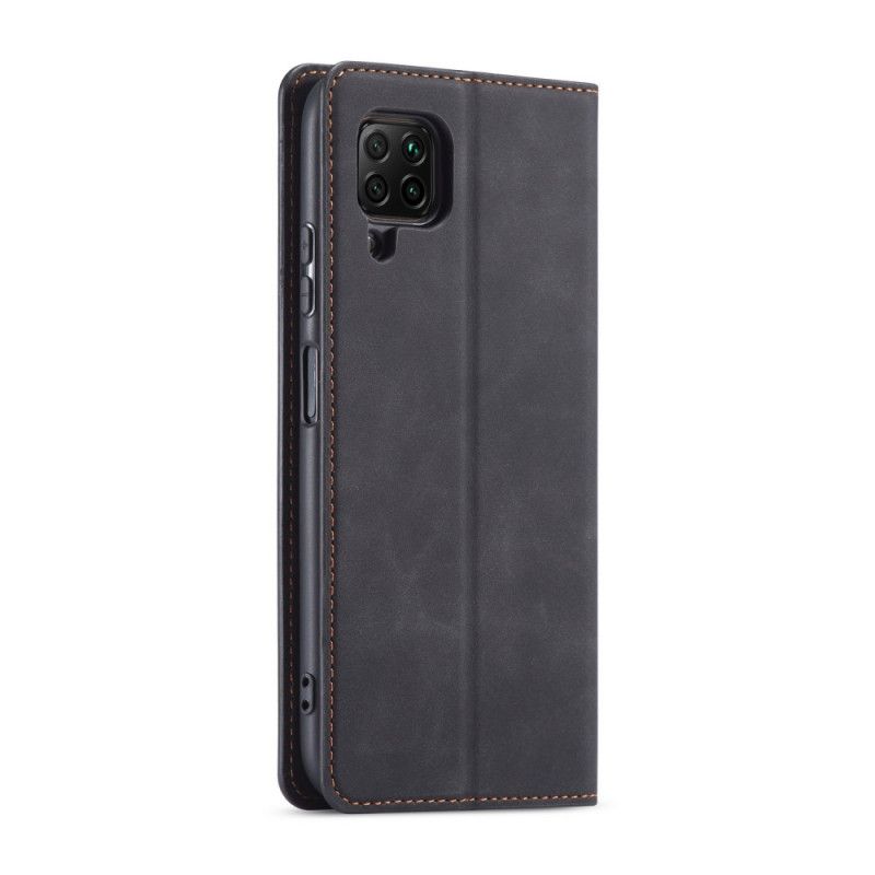 Flip Case Huawei P40 Lite Schwarz Forwenw Ledereffekt