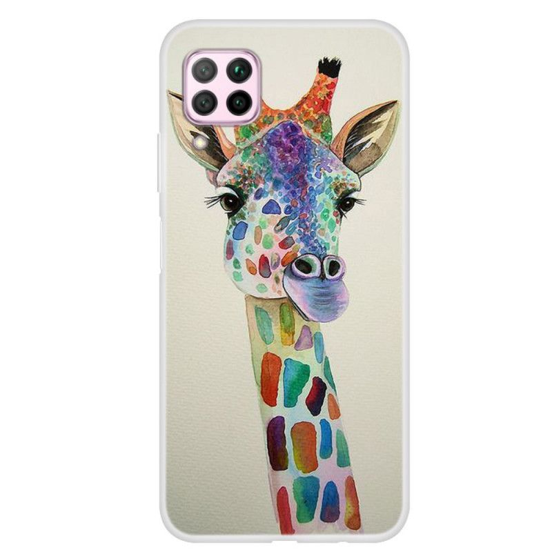 Hülle Huawei P40 Lite Bunte Giraffe