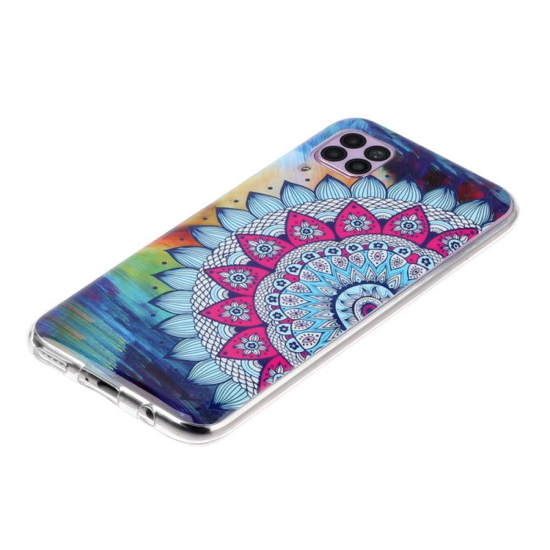 Hülle Huawei P40 Lite Fluoreszierende Mandala-Eule