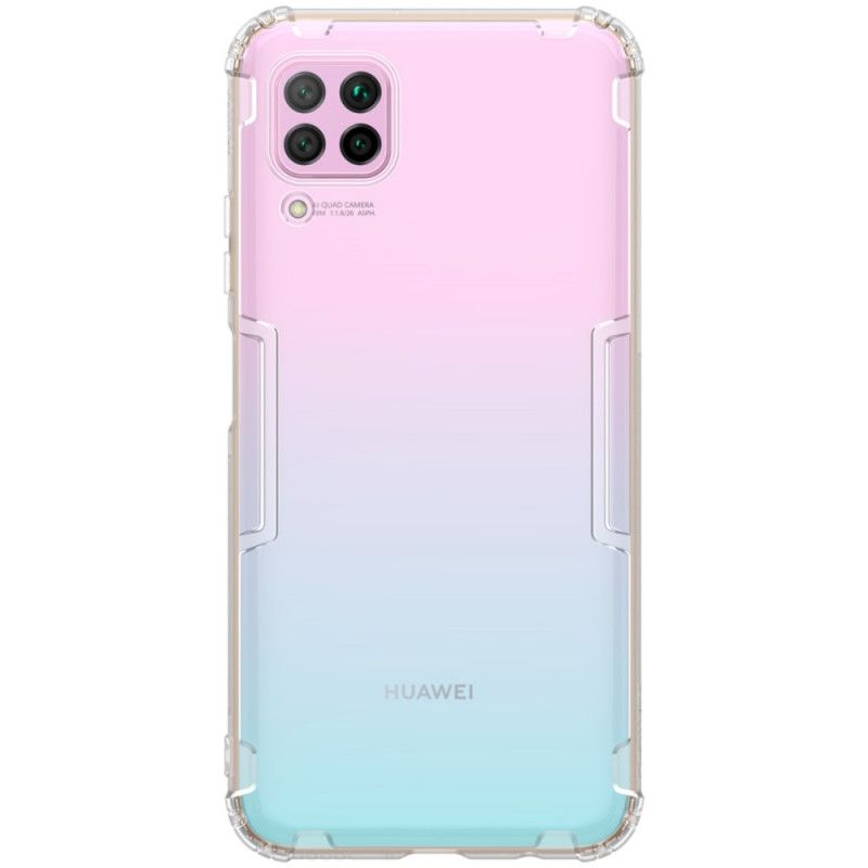 Hülle Huawei P40 Lite Grau Verstärkte Transparente Nillkin