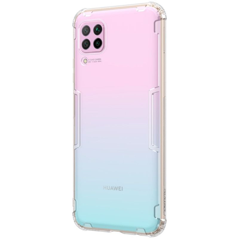 Hülle Huawei P40 Lite Grau Verstärkte Transparente Nillkin