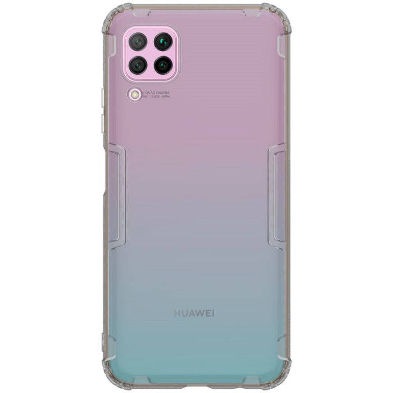 Hülle Huawei P40 Lite Grau Verstärkte Transparente Nillkin