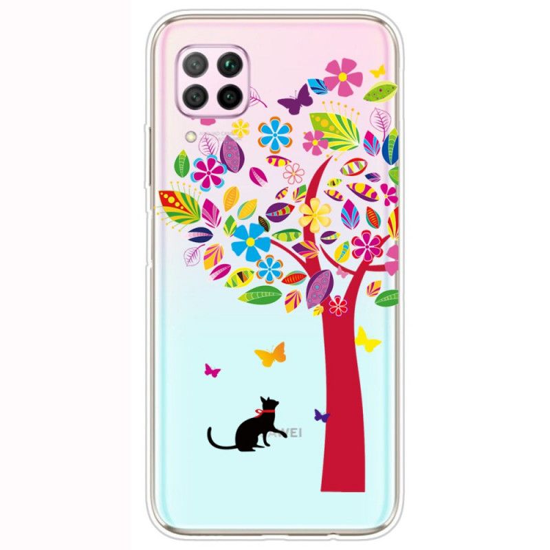 Hülle Huawei P40 Lite Handyhülle Katze Unter Dem Baum