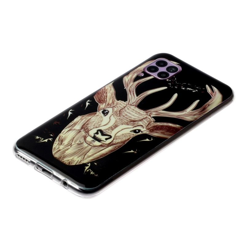 Hülle Huawei P40 Lite Majestätischer Fluoreszierender Hirsch