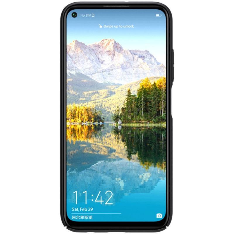 Hülle Huawei P40 Lite Schwarz Starrer Gefrosteter Nillkin