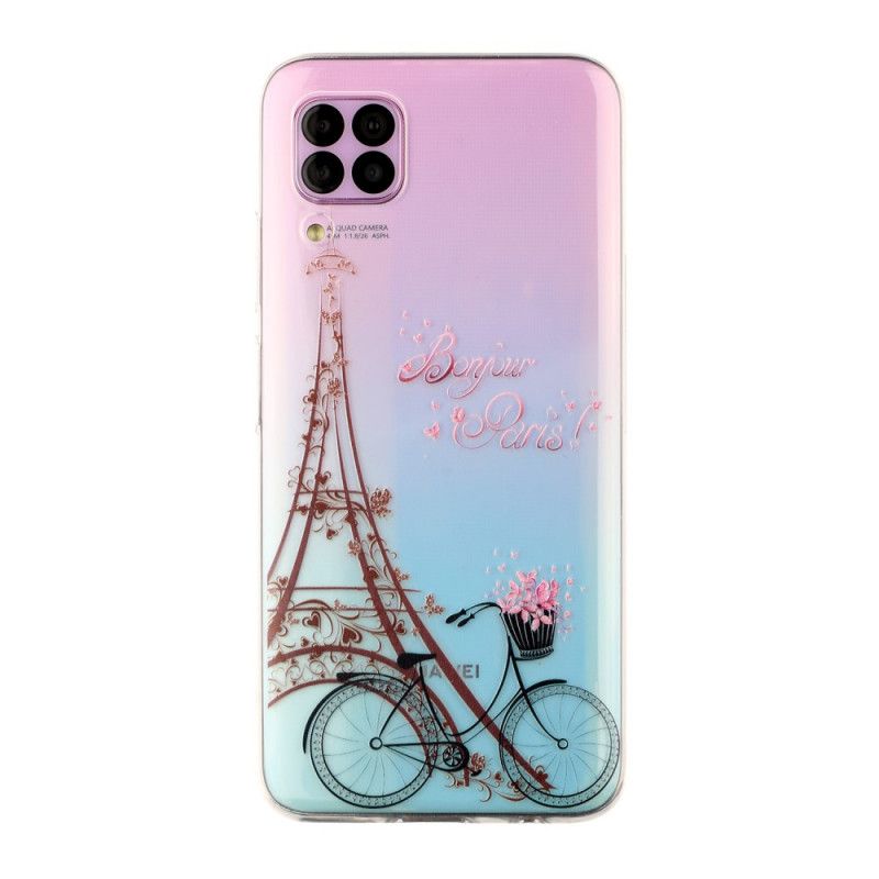 Hülle Huawei P40 Lite Transparent Hallo Paris