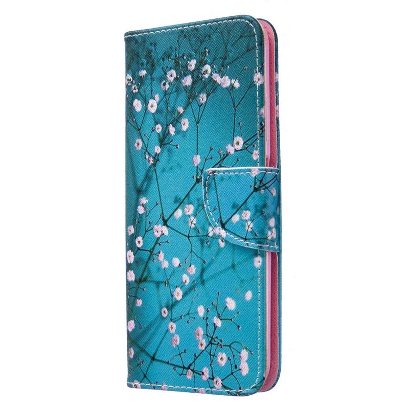 Lederhüllen Huawei P40 Lite Handyhülle Blühender Baum