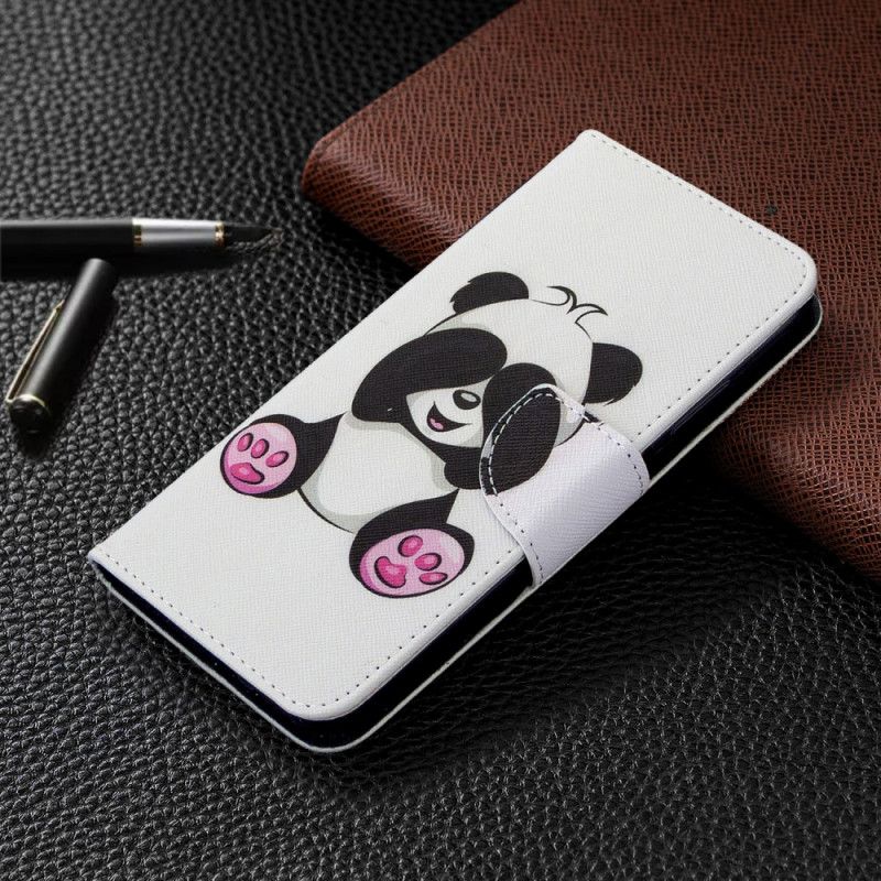 Lederhüllen Huawei P40 Lite Lustiger Panda