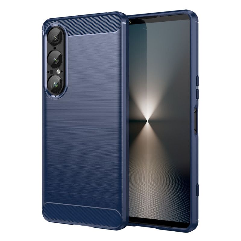 Hülle Sony Xperia 1 Vii Gebürstete Kohlefaser