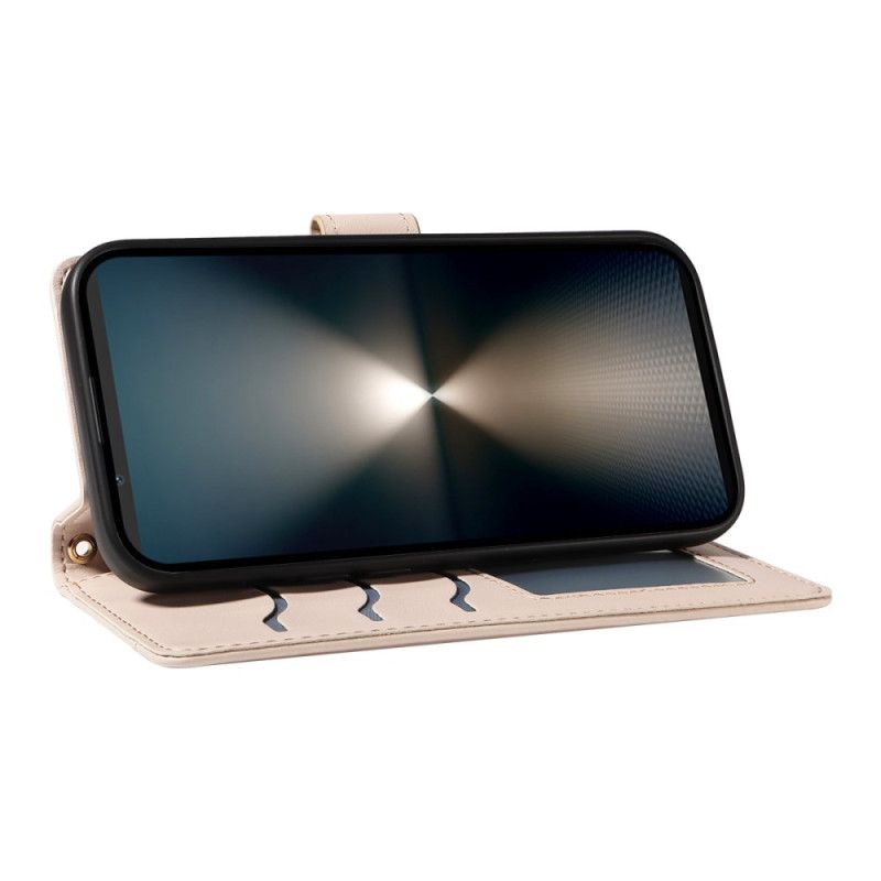 Lederhüllen Sony Xperia 1 Vii Gesteppt Mit Riemen Und Schulterriemen