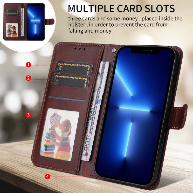 Lederhüllen Sony Xperia 1 Vii Glattes Kunstleder