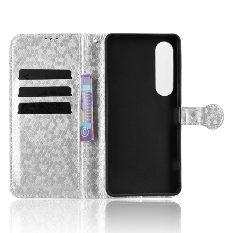 Lederhüllen Sony Xperia 1 Vii Handyhülle Glänzende Punkte