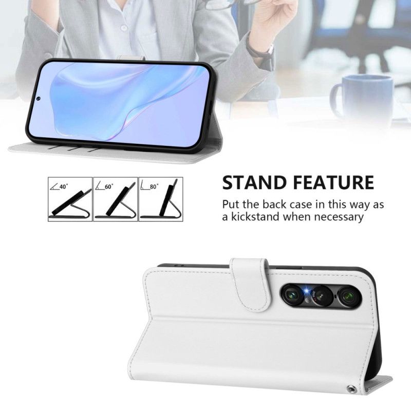 Lederhüllen Sony Xperia 1 Vii Handyhülle Monochrom