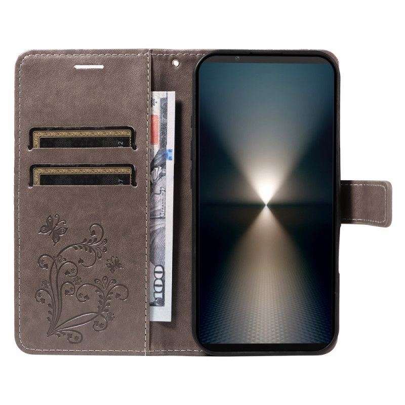 Lederhüllen Sony Xperia 1 Vii Handyhülle Riesige Schmetterlinge