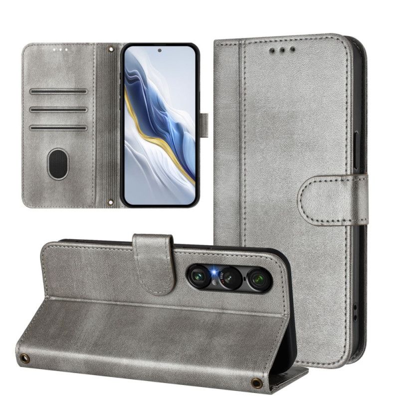 Lederhüllen Sony Xperia 1 Vii Retro-design