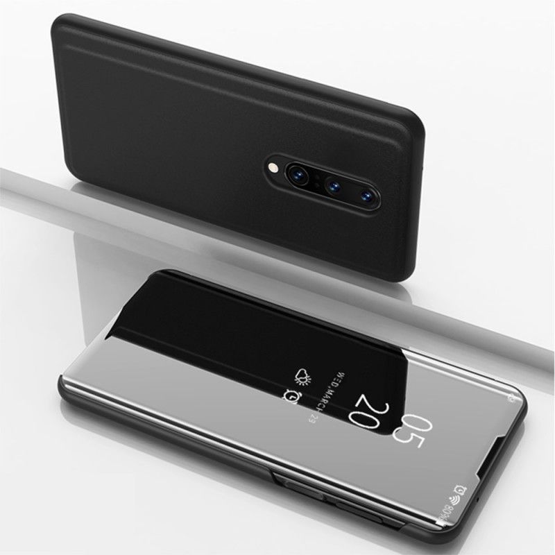 Flip Case OnePlus 8 Schwarz Spiegel