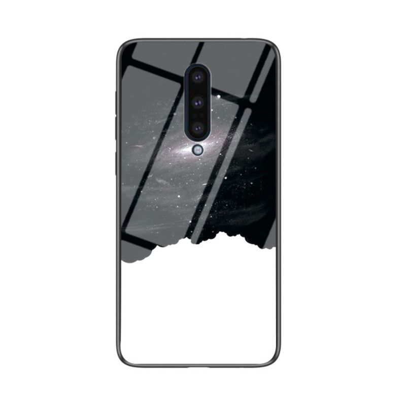 Hülle Für OnePlus 8 Grau Schönheit Gehärtetes Glas