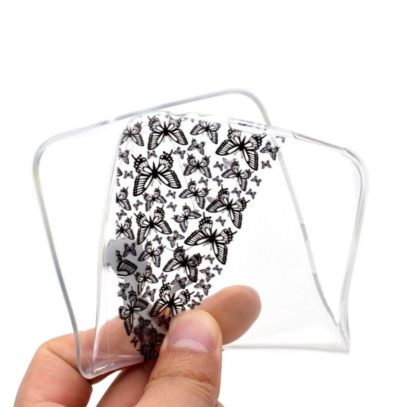 Hülle OnePlus 8 Handyhülle Transparentes Schmetterlingskleid