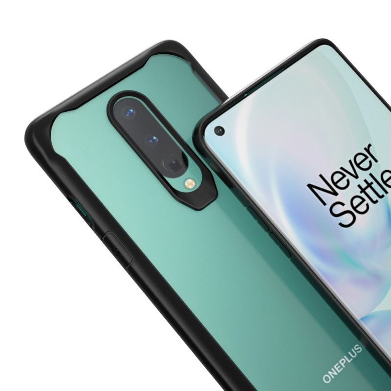 Hülle OnePlus 8 Schwarz Abgeschrägte Hybridkanten