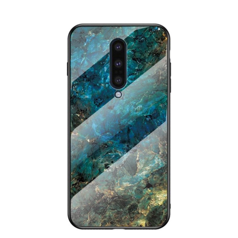 Hülle OnePlus 8 Schwarz Premum-Farben Aus Gehärtetem Glas