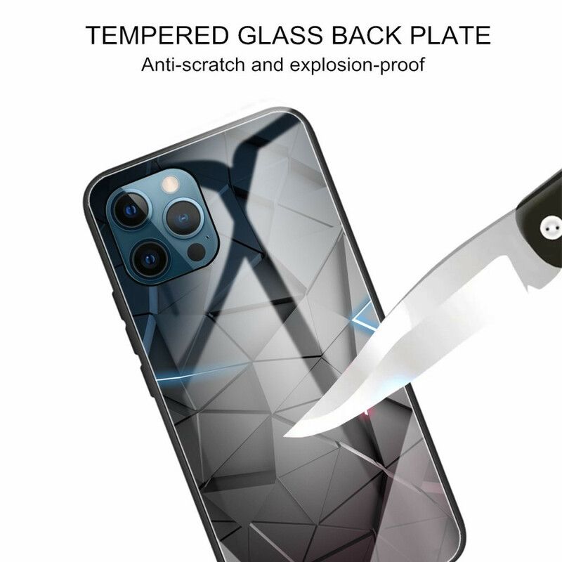 Hülle Für Iphone 13 Pro Geometrie Aus Gehärtetem Glas