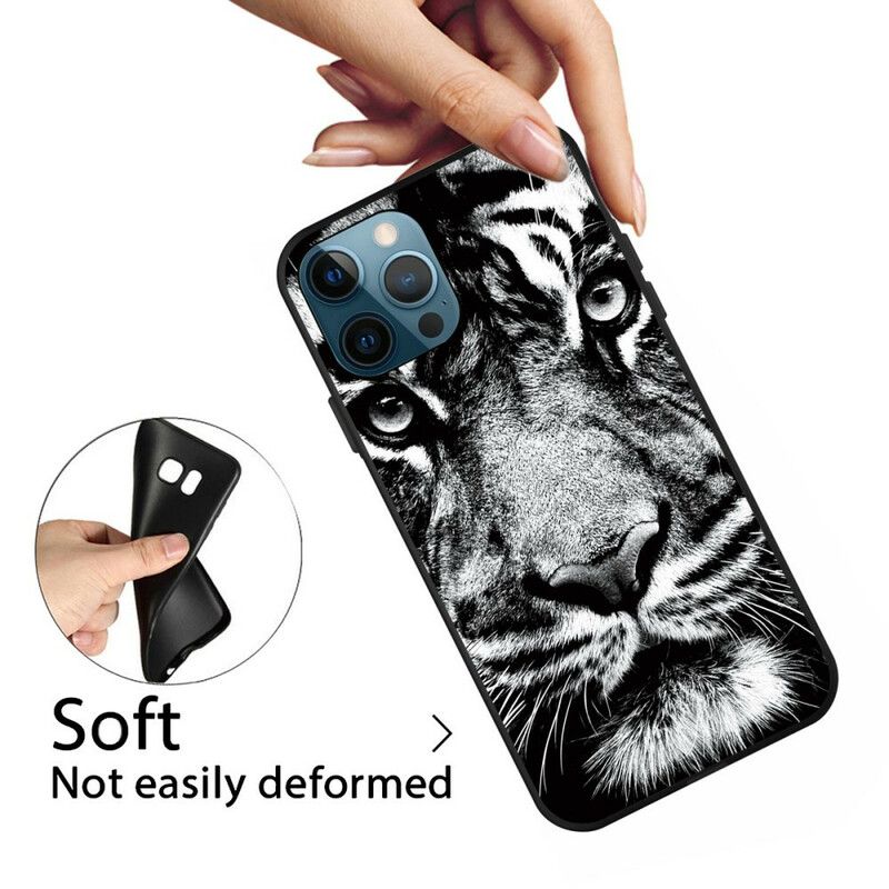 Hülle Für Iphone 13 Pro Schwarz-weiß-tiger