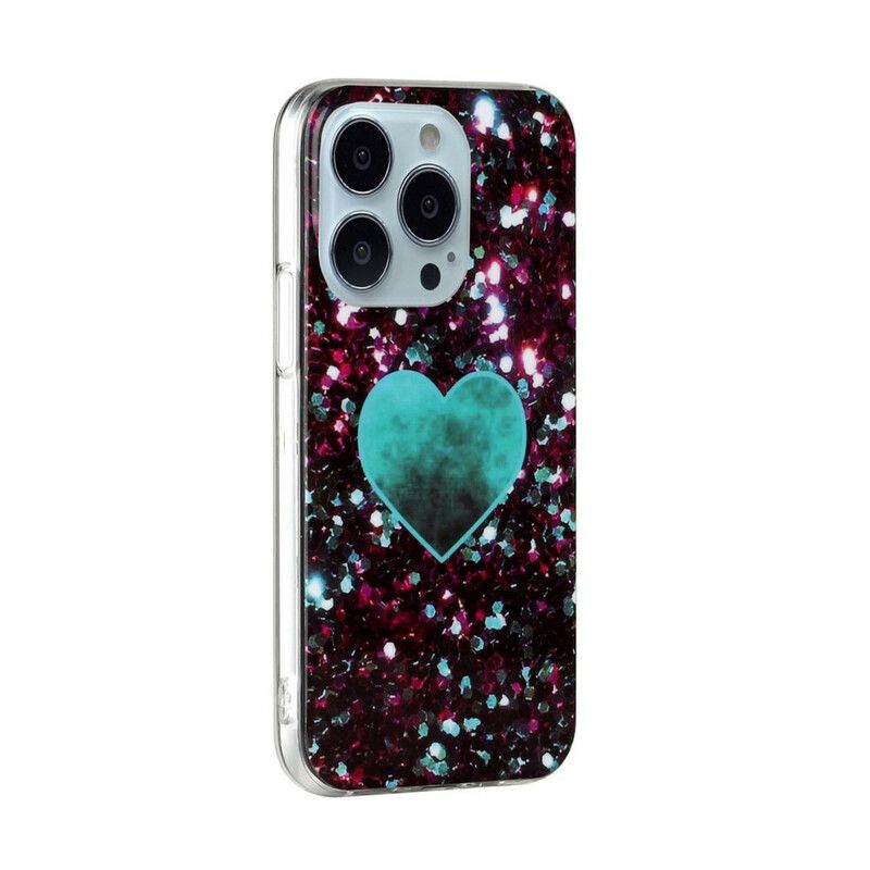 Hülle Iphone 13 Pro Glitzermarmor