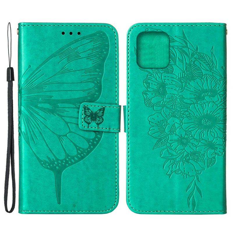 Lederhüllen Für Iphone 13 Pro Schmetterlingsdesign