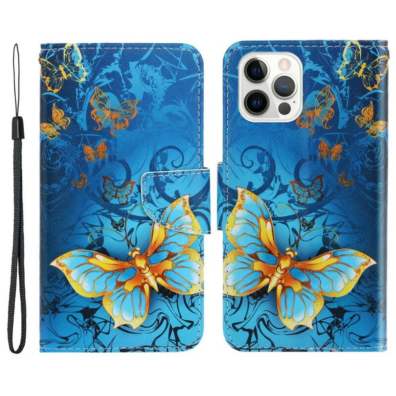 Lederhüllen Für Iphone 13 Pro Variationen Von Schmetterlingsriemen