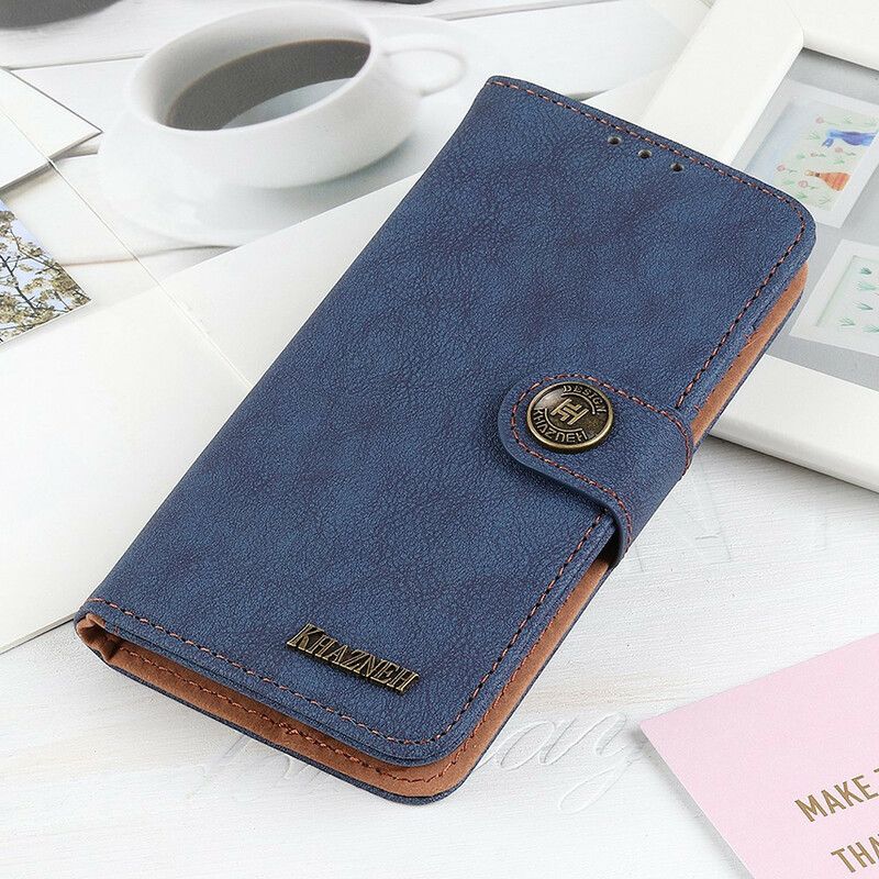 Lederhüllen Iphone 13 Pro Handyhülle Kunstleder Split Retro Khazneh