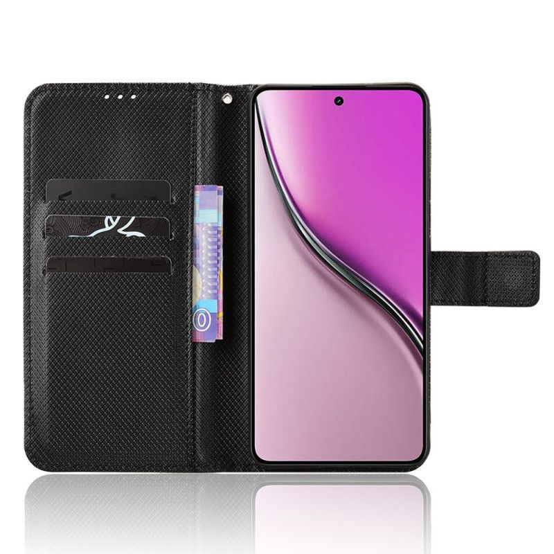 Lederhüllen Für Realme 14 5g Diamantstruktur