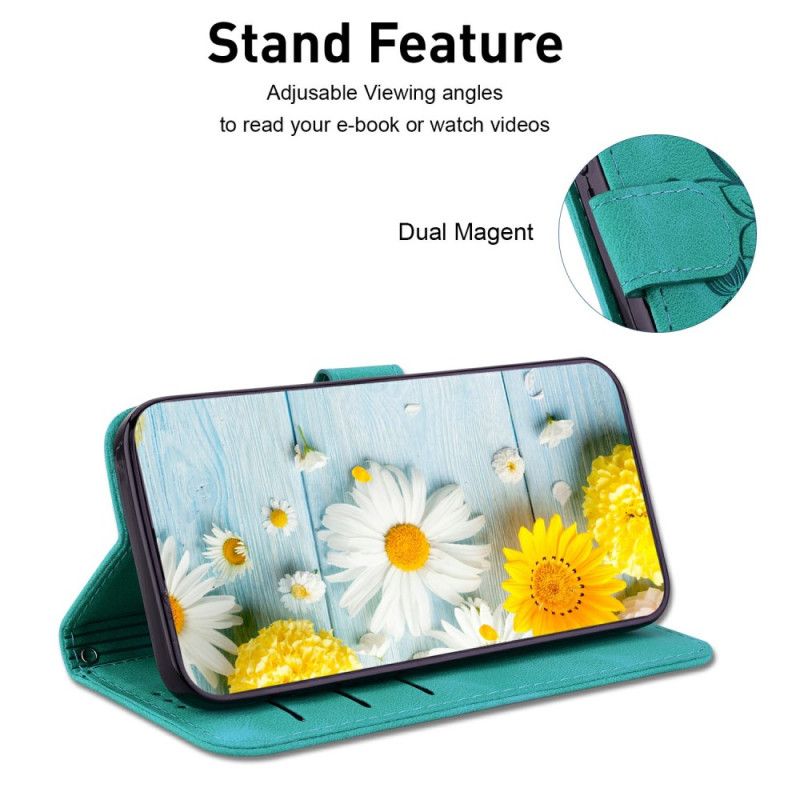 Lederhüllen Für Realme 14 5g Lilien