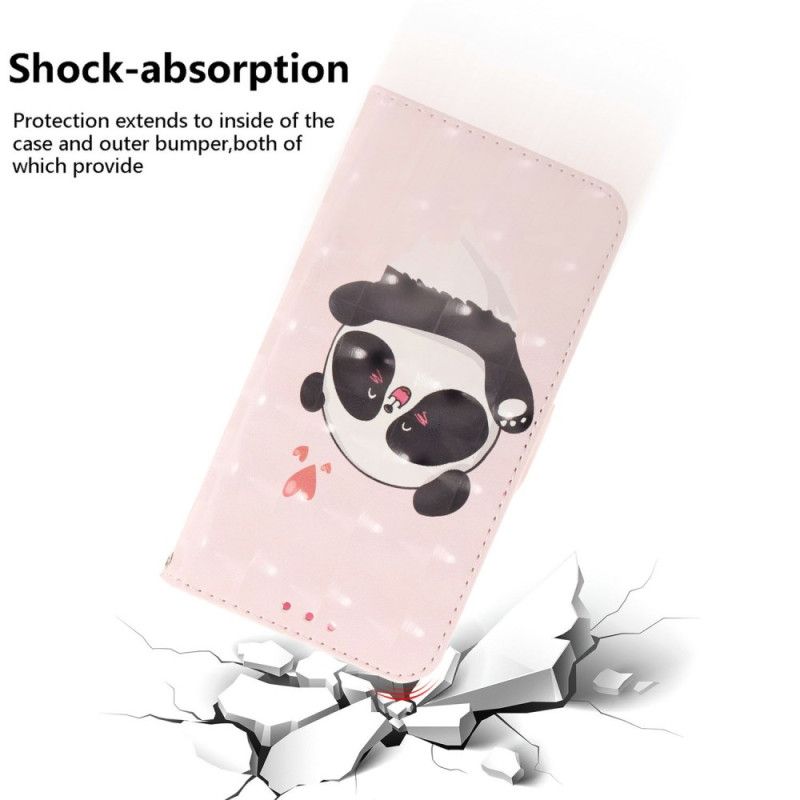 Lederhüllen Für Realme 14 5g Panda-liebe Mit Lanyard