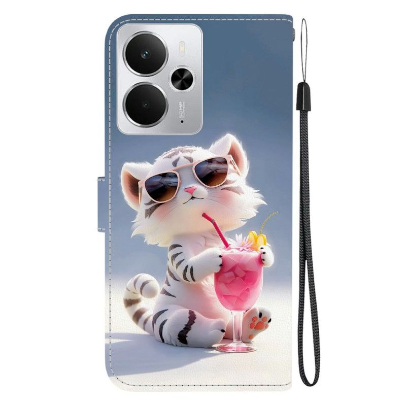 Lederhüllen Realme 14 5g Cartoon-tiger