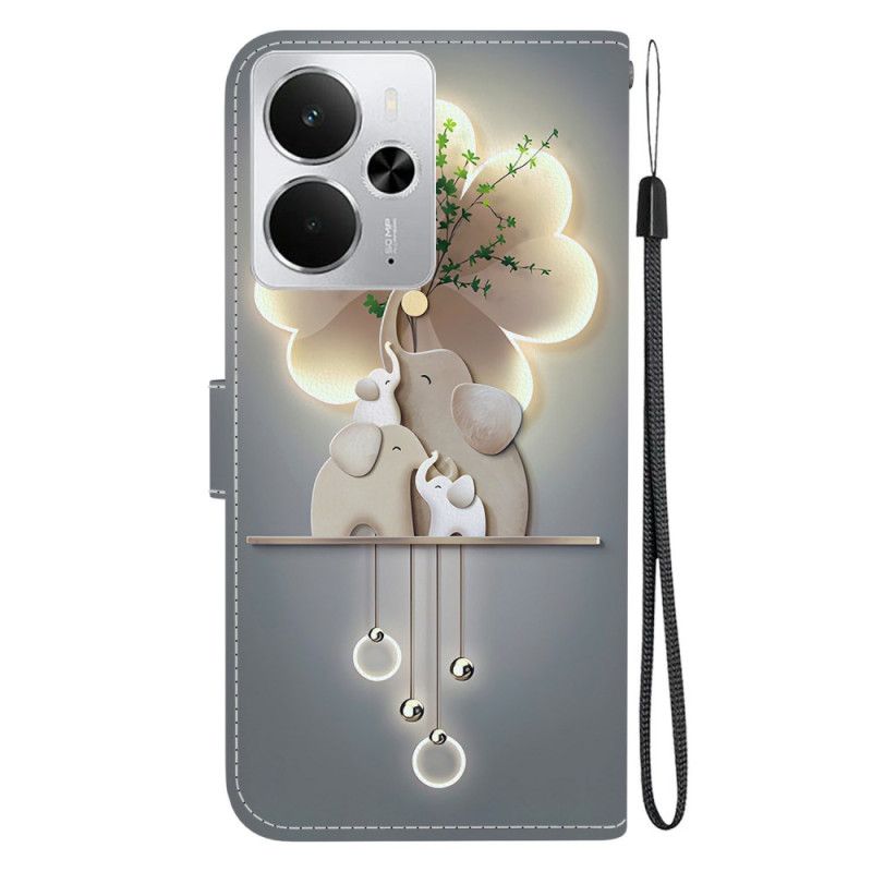 Lederhüllen Realme 14 5g Elefant