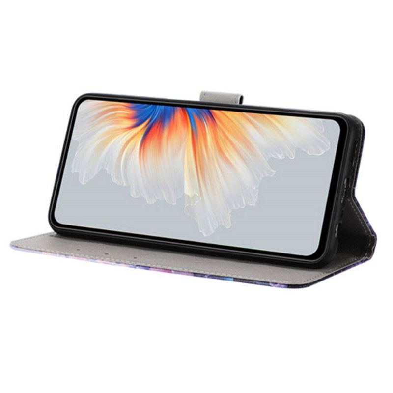 Lederhüllen Realme 14 5g Handyhülle Blumenmuster Und Traumfänger