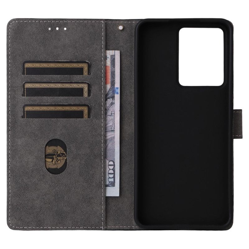 Lederhüllen Realme 14 5g Handyhülle Rfid-schutz In Wildlederoptik