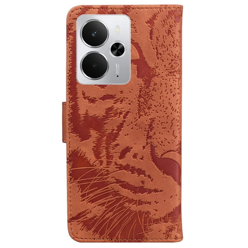 Lederhüllen Realme 14 5g Handyhülle Tigerprint