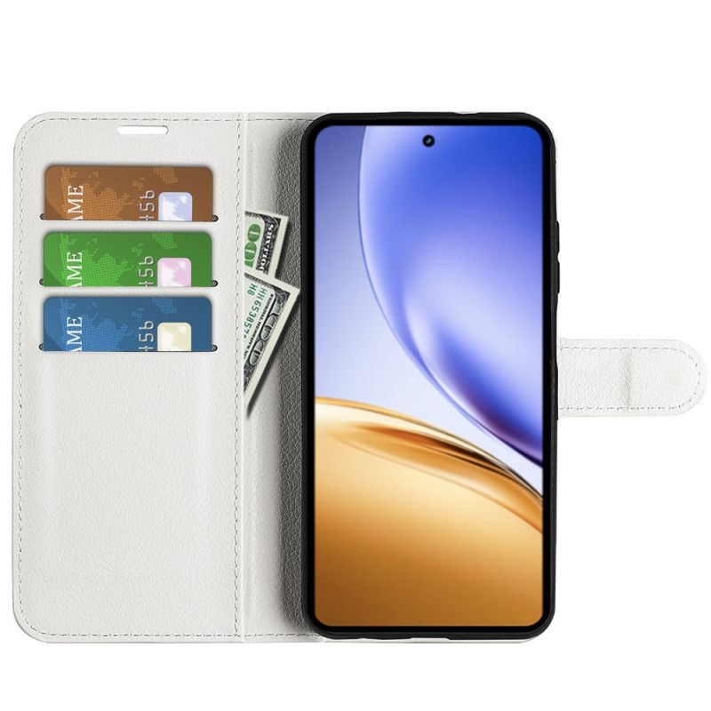 Lederhüllen Realme 14 5g Kunstleder In Litschi-optik