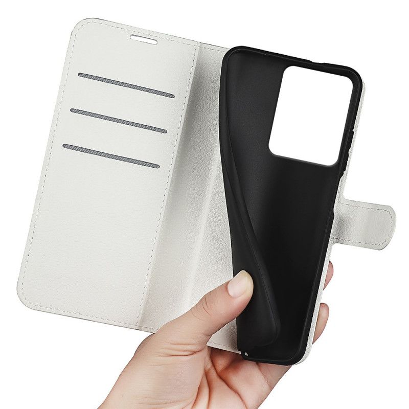 Lederhüllen Realme 14 5g Kunstleder In Litschi-optik