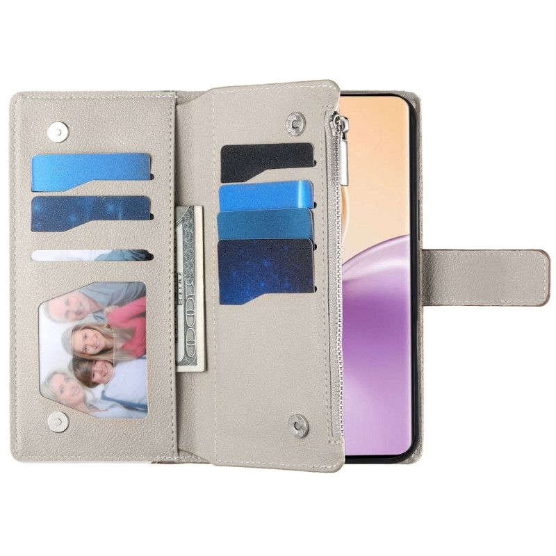 Lederhüllen Realme 14 5g Zweifarbig Mit Riemen