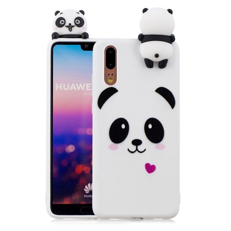 Hülle Für Huawei P20 Lustiger 3D-Panda