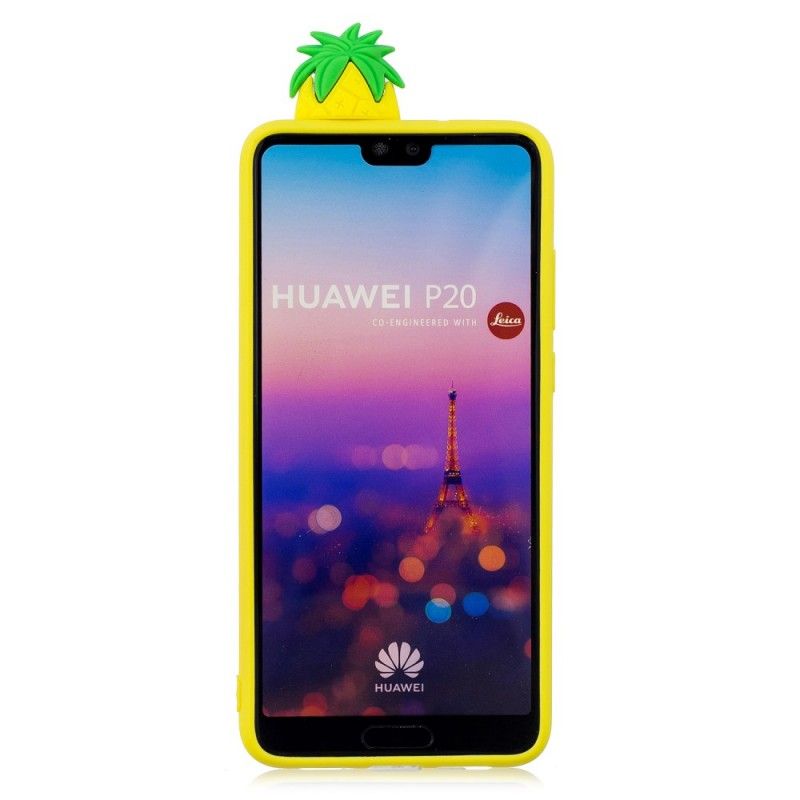 Hülle Huawei P20 3D Ananas